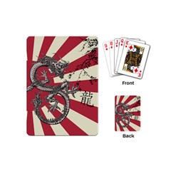 Rising Sun Flag Playing Cards (mini) by Valentinaart