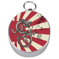 Rising Sun Flag Silver Compasses by Valentinaart