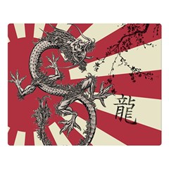 Rising Sun Flag Double Sided Flano Blanket (large)  by Valentinaart