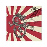 Rising Sun Flag Small Satin Scarf (Square) Front