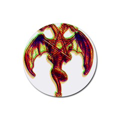 Demon Rubber Round Coaster (4 Pack)  by ShamanSociety