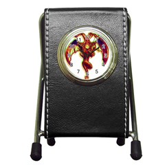 Demon Pen Holder Desk Clock by ShamanSociety