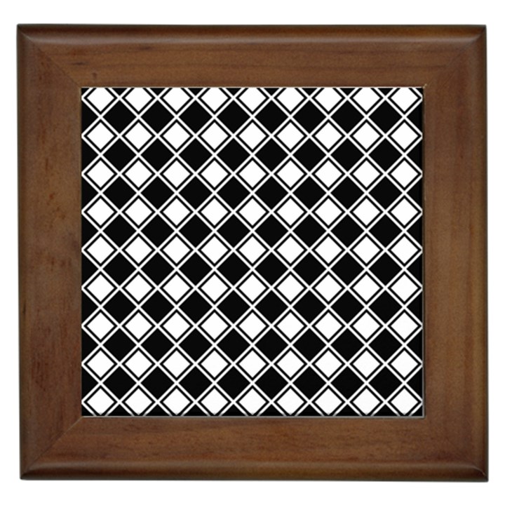 Square Diagonal Pattern Seamless Framed Tiles