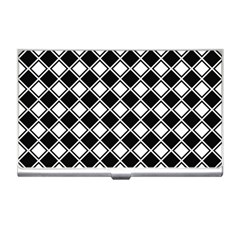 Square Diagonal Pattern Seamless Business Card Holder by Nexatart