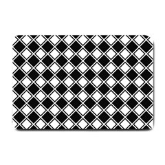 Square Diagonal Pattern Seamless Small Doormat  by Nexatart