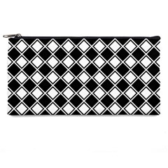 Square Diagonal Pattern Seamless Pencil Cases by Nexatart