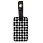 Square Diagonal Pattern Seamless Luggage Tags (One Side)  Front