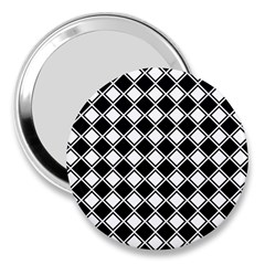 Square Diagonal Pattern Seamless 3  Handbag Mirrors by Nexatart