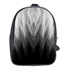 Feather Graphic Design Background School Bag (large) by Nexatart