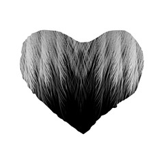 Feather Graphic Design Background Standard 16  Premium Flano Heart Shape Cushions by Nexatart