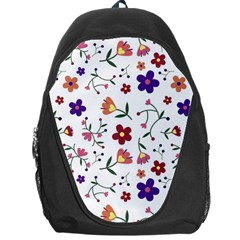 Flowers Pattern Texture Nature Backpack Bag