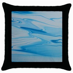 Jet Stream Throw Pillow Case (black) by WILLBIRDWELL