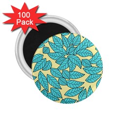 Leaves Dried Leaves Stamping 2 25  Magnets (100 Pack)  by Nexatart