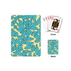 Leaves Dried Leaves Stamping Playing Cards (mini) by Nexatart