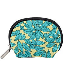 Leaves Dried Leaves Stamping Accessory Pouch (small) by Nexatart