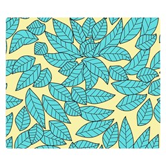 Leaves Dried Leaves Stamping Double Sided Flano Blanket (small)  by Nexatart