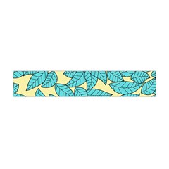 Leaves Dried Leaves Stamping Flano Scarf (mini) by Nexatart