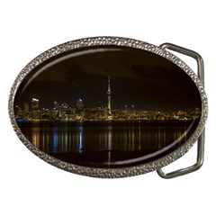 City River Water Cityscape Skyline Belt Buckles by Nexatart