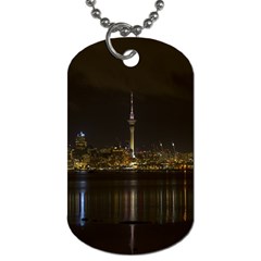 City River Water Cityscape Skyline Dog Tag (two Sides)