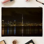 City River Water Cityscape Skyline Cosmetic Bag (XXXL) Back