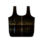 City River Water Cityscape Skyline Full Print Recycle Bag (S) Back