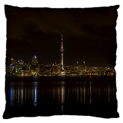 City River Water Cityscape Skyline Standard Flano Cushion Case (two Sides) by Nexatart