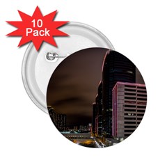 Hong Kong At Night Skyline 2 25  Buttons (10 Pack)  by Nexatart