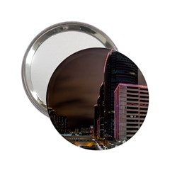 Hong Kong At Night Skyline 2 25  Handbag Mirrors by Nexatart