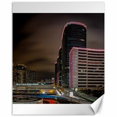 Hong Kong At Night Skyline Canvas 16  X 20  by Nexatart