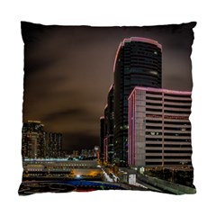 Hong Kong At Night Skyline Standard Cushion Case (two Sides) by Nexatart