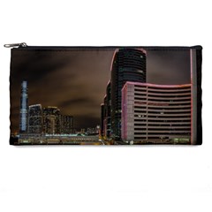 Hong Kong At Night Skyline Pencil Cases by Nexatart