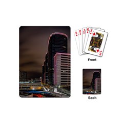 Hong Kong At Night Skyline Playing Cards (mini)