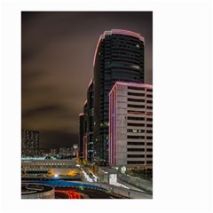 Hong Kong At Night Skyline Large Garden Flag (two Sides) by Nexatart