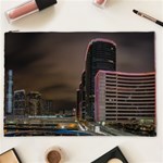 Hong Kong At Night Skyline Cosmetic Bag (XXL) Front