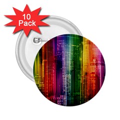 Skyline Light Rays Gloss Upgrade 2 25  Buttons (10 Pack)  by Nexatart