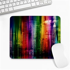 Skyline Light Rays Gloss Upgrade Large Mousepads by Nexatart