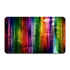 Skyline Light Rays Gloss Upgrade Magnet (rectangular) by Nexatart