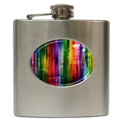 Skyline Light Rays Gloss Upgrade Hip Flask (6 Oz) by Nexatart