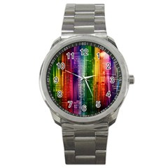 Skyline Light Rays Gloss Upgrade Sport Metal Watch by Nexatart