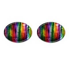 Skyline Light Rays Gloss Upgrade Cufflinks (oval) by Nexatart