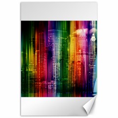 Skyline Light Rays Gloss Upgrade Canvas 24  X 36  by Nexatart