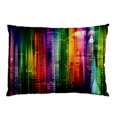 Skyline Light Rays Gloss Upgrade Pillow Case by Nexatart