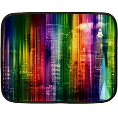 Skyline Light Rays Gloss Upgrade Double Sided Fleece Blanket (mini)  by Nexatart