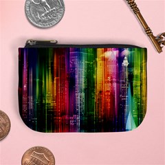 Skyline Light Rays Gloss Upgrade Mini Coin Purse by Nexatart