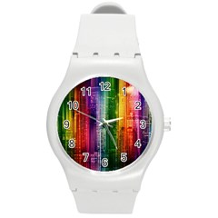 Skyline Light Rays Gloss Upgrade Round Plastic Sport Watch (m) by Nexatart