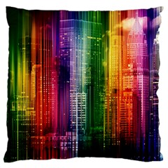 Skyline Light Rays Gloss Upgrade Large Cushion Case (two Sides) by Nexatart