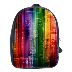 Skyline Light Rays Gloss Upgrade School Bag (xl) by Nexatart