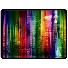 Skyline Light Rays Gloss Upgrade Double Sided Fleece Blanket (large)  by Nexatart