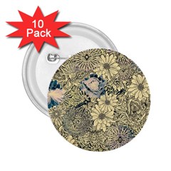 Abstract Art Artistic Botanical 2 25  Buttons (10 Pack)  by Nexatart