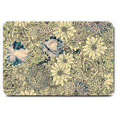 Abstract Art Artistic Botanical Large Doormat  by Nexatart